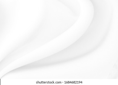 White cloth background abstract with soft waves. - Shutterstock ID 1684682194