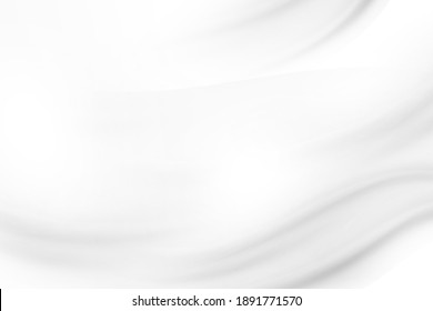 White Cloth Background Abstract With Soft Waves