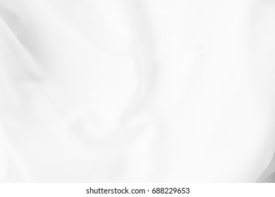 White cloth background abstract with soft waves. - Shutterstock ID 688229653