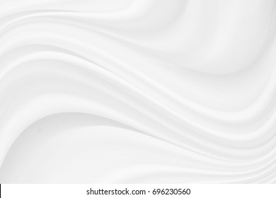 White cloth background abstract with soft waves. - Shutterstock ID 696230560