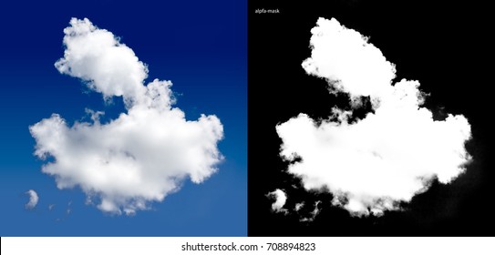 White Cloud With Alpha Channel