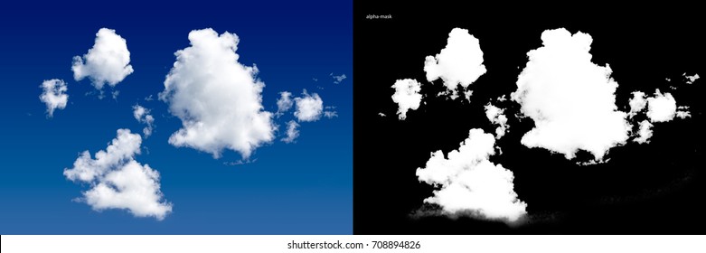 White Cloud With Alpha Channel