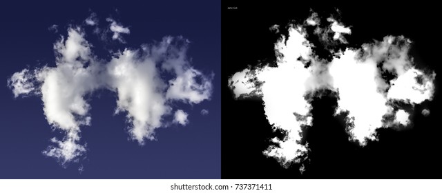 White Cloud With Alpha Channel