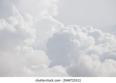 white cloud background and texture. grey sky.
