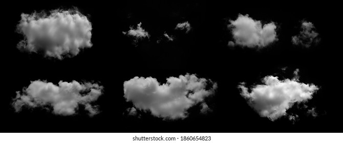 White cloud with black background. - Powered by Shutterstock - Get 15% off with code: PIKWIZARD15