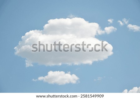 White cloud and ble sky.