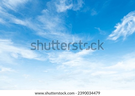 white cloud with blue sky background
