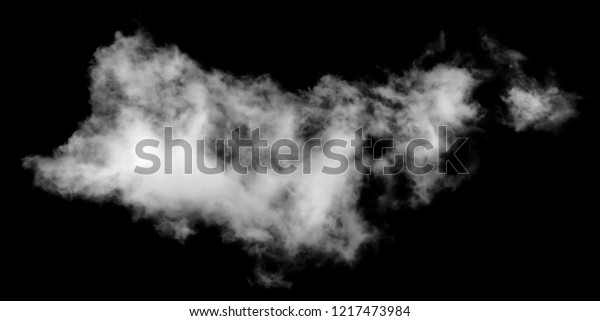 黒い背景に白い雲 フワフワのテクスチャー 抽象的な煙 の写真素材 今すぐ編集