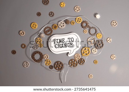 White cloud with the words Time to Switch written on it. Concept of urgency and the need to make a change