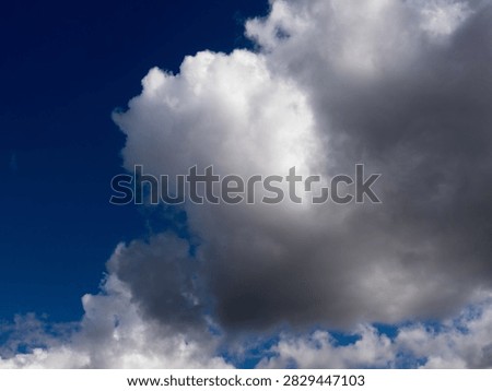 The white clouds background and texture.