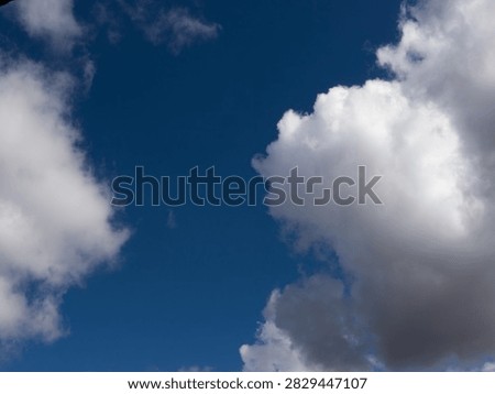 The white clouds background and texture.