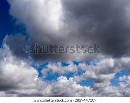 The white clouds background and texture.
