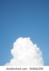 the white clouds and the blue sky backgrounds,