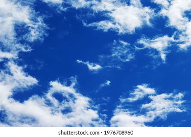 White Clouds In Blue Sky, Full Frame
