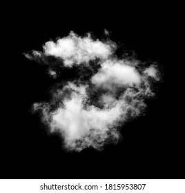 White Clouds On Black Background