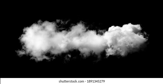 White Clouds On Black Background