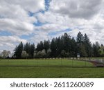 White clouds over the valley 