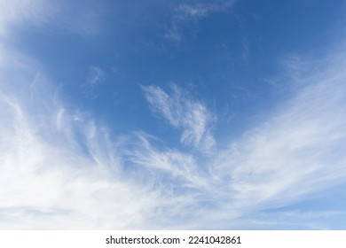 white clouds in sky , form beautiful  natural pattern that is suitable , for use as background - Shutterstock ID 2241042861