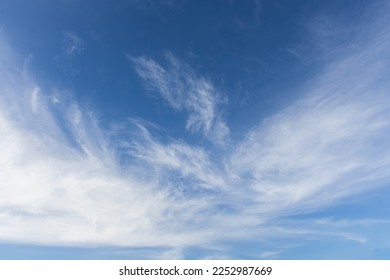white clouds in sky , form beautiful  natural pattern that is suitable , for use as background - Shutterstock ID 2252987669