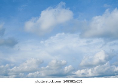 White clouds and soft overcast cloudy and Gloomy on soft sky background, Blustery and windy - Powered by Shutterstock