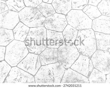 White Cobblestone Pattern — Textured Outdoor Pavement Background
