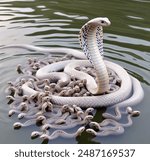 A "white cobra" typically refers to a snake with a predominantly white coloration, often seen in certain species due to genetic variations or specific morphs. Here’s a general description based on com