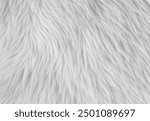 White color soft peach fur texture background. fur fabric background