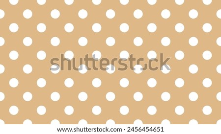 white colour polka dots pattern over burly wood brown useful as a background