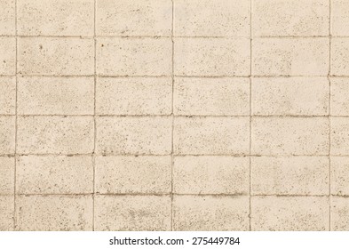 White Concrete Block Wall Texture And Background