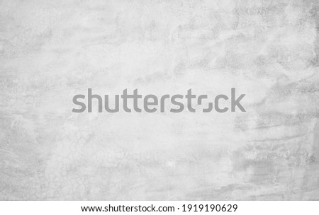 White concrete texture polished wall background. Grey retro plain color cement crack have sand and stone seamless of panoramic for decorative design element architecture urban smooth vintage surface.