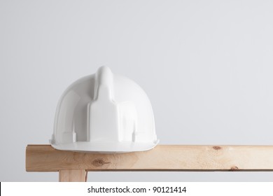 White Construction Helmet