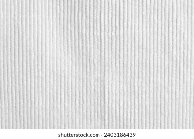 white corduroy fabric texture used as background. clean fabric background of soft and smooth textile material. cloth, velvet, .luxury white tone for silk.	