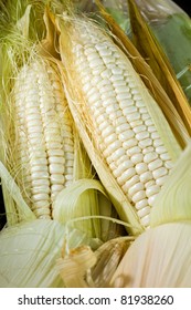 white corn for cooking in the kitchen