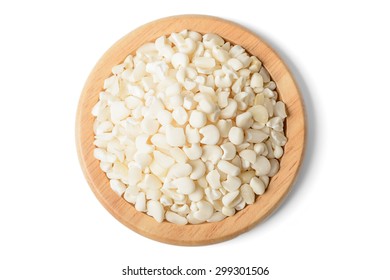 white corn grits on white