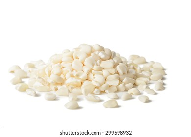 white corn grits on white, (large depth of field,take with tilt shift lens)