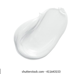 White Cosmetic Face Cream Isolated