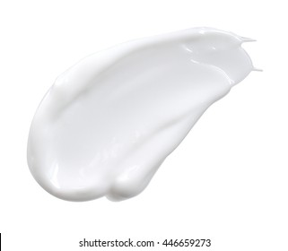 White Cosmetic Face Cream Isolated On White Background