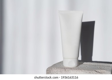 Mockup White Plastic Tube Moisturizer Lotion Stock Photo 1759357469 