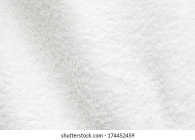 White Cotton Towel Close Up Background Photo Texture