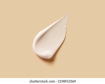 White cream smudge swatch textured vanilla yellow beige colored background - Shutterstock ID 2198913369