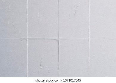 White Creased Poster Texture