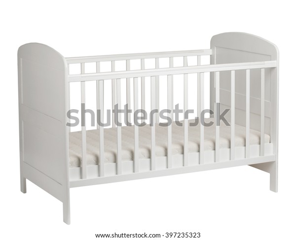 White Crib Kids Mattress Isolated On Stock Photo Edit Now 397235323