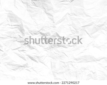 White crinkled paper texture background and Glued paper wrinkled effect