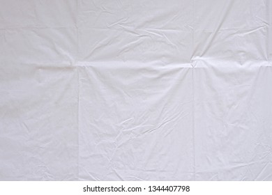 White crumpled canvas texture background - Shutterstock ID 1344407798