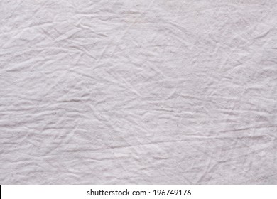 White Crumpled Fabric Texture