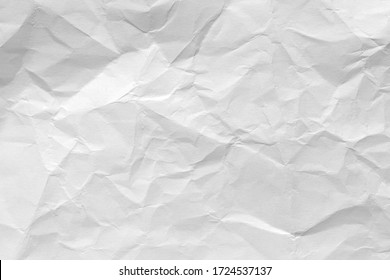 White crumpled paper background, texture old for web design screensavers. Template for various purposes or creating packaging. - Shutterstock ID 1724537137