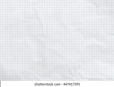 White crumpled paper. Blue graph lines. - Shutterstock ID 447417295