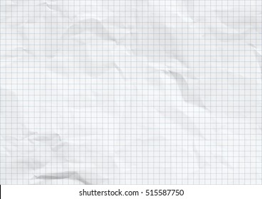 White crumpled paper. Blue graph lines. - Shutterstock ID 515587750