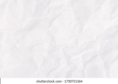 White crumpled paper texture background. - Shutterstock ID 1730751364
