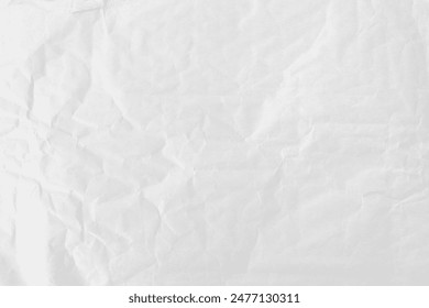 White crumpled paper texture background, balnk white paper texture background